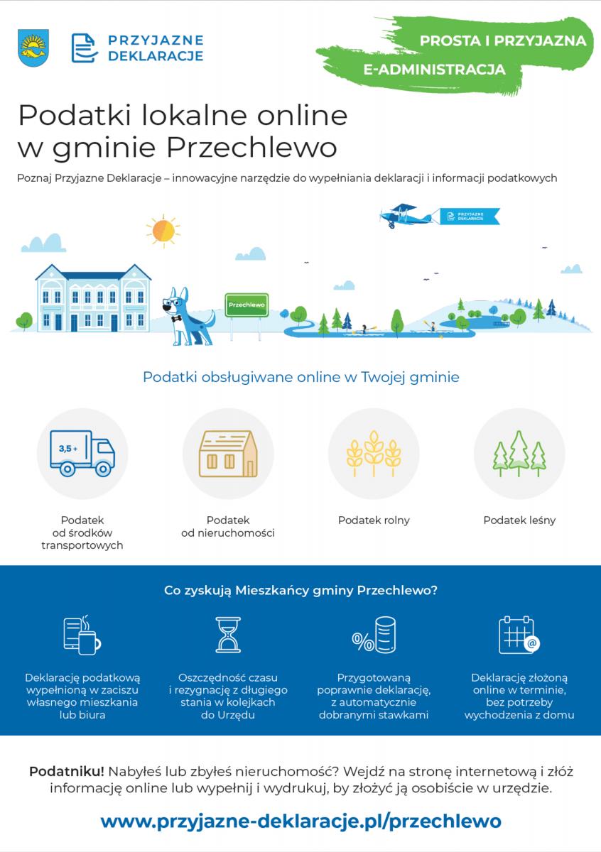 Podatki lokalne on-line w Gminie Przechlewo