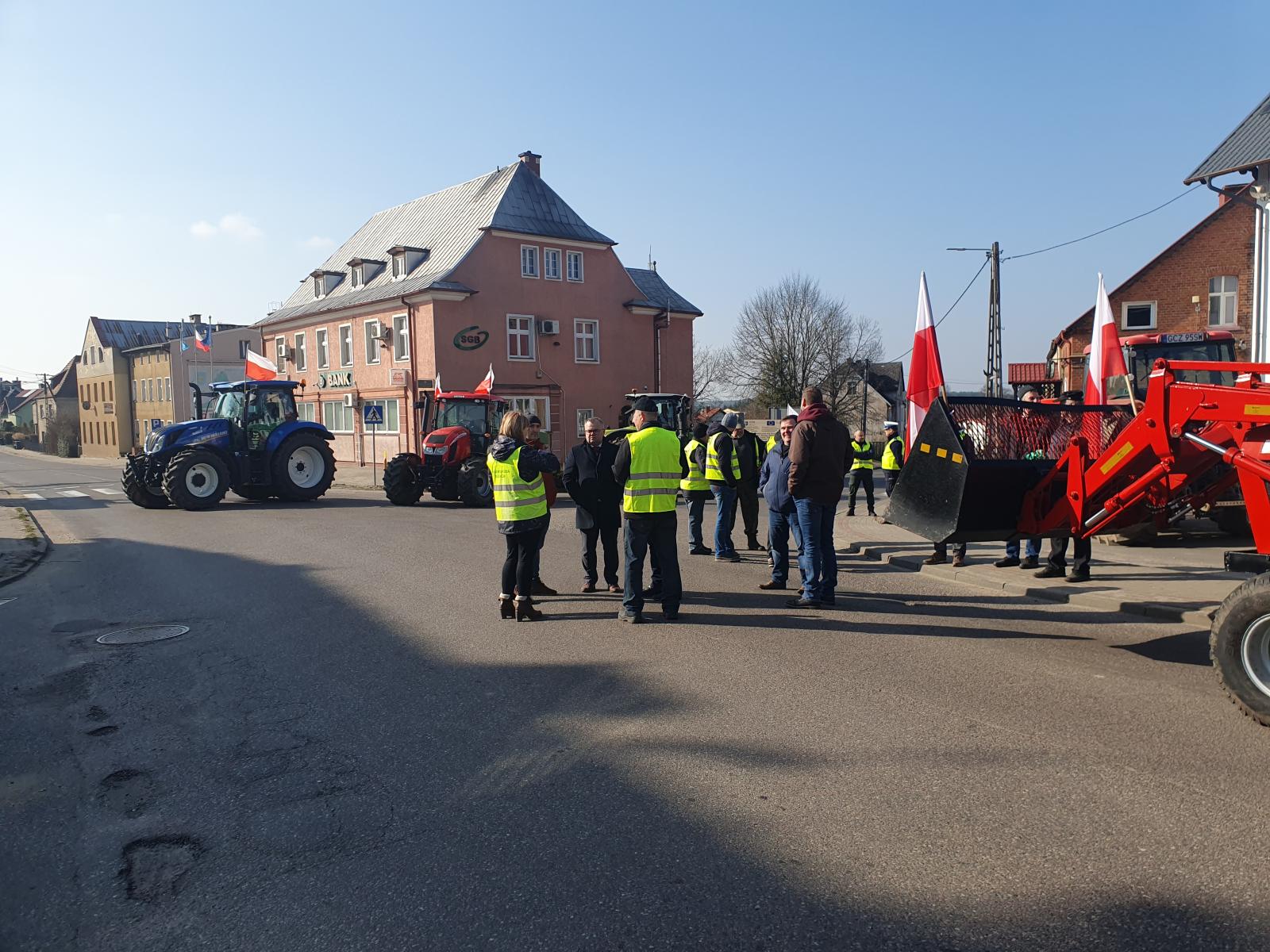 Protest rolników w Przechlewie